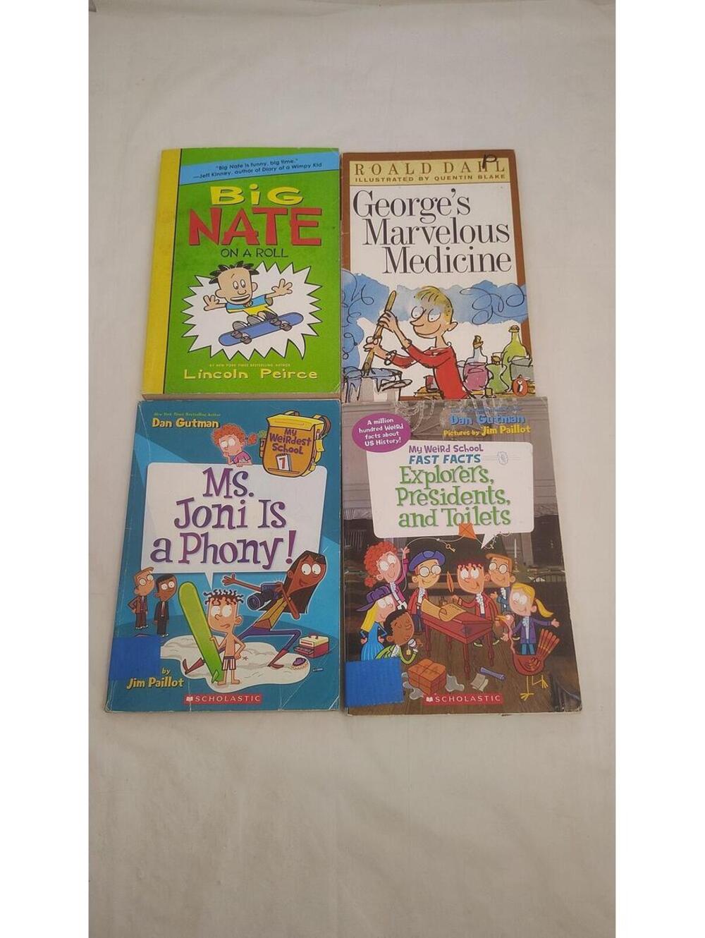 Kids Chapter Book Lot Big Nate Roald Dahl My Weird School Fun Reading Set